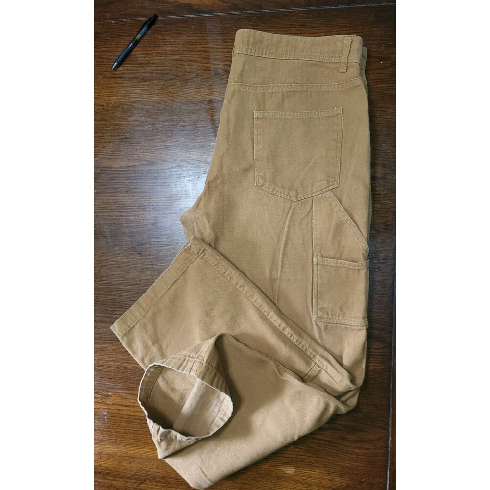 No Boundaries Men's Brown Duck Canvas Double Knee Carpenter Pants 36x31... - Picture 6 of 6